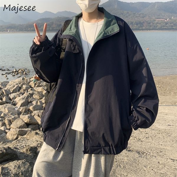 men s jackets bomber men streetwear handsome outwear spring turn down collar simple korean style trendy solid fashion basic clothes 220916, Black;brown
men s jackets bomber men streetwear handsome outwear spring turn down collar simple korean style trendy solid fashion basic clothes 220916, Black;brown