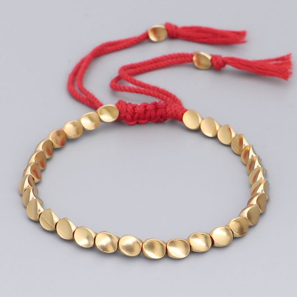 simple hand chain adjustable braid gold plated irregular copper bead macrame bracelet jewelry gifts women man, Golden;silver
simple hand chain adjustable braid gold plated irregular copper bead macrame bracelet jewelry gifts women man, Golden;silver