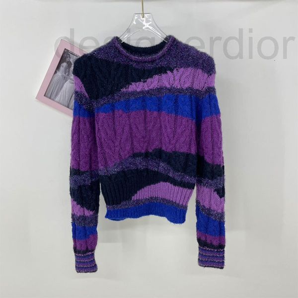 women's sweaters designer high end wool purple long sleeve round neck pullover stripe loose fashion temperament sweater, White;black
women's sweaters designer high end wool purple long sleeve round neck pullover stripe loose fashion temperament sweater, White;black