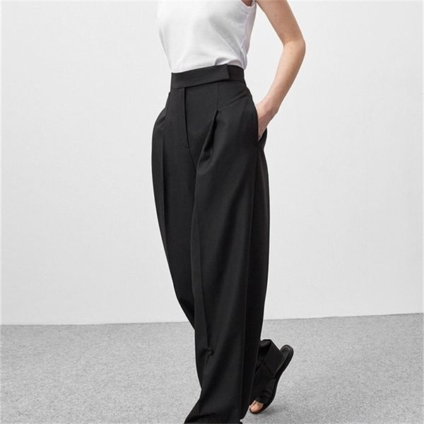 women's pants capris mnealways 18 spring summer black ladies office trousers women high waist pants pockets female pleated wide leg pan, Black;white
women's pants capris mnealways 18 spring summer black ladies office trousers women high waist pants pockets female pleated wide leg pan, Black;white