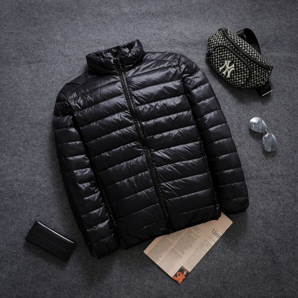 winter mens light sports down jacket simple fashion stand collar short coat white duck large size jackets, Black
winter mens light sports down jacket simple fashion stand collar short coat white duck large size jackets, Black