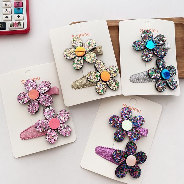 2 pcs new korean sweet girl princess beautiful simple sequins flowers bb clip fashion children's hairpins hair accessories, Slivery;white
2 pcs new korean sweet girl princess beautiful simple sequins flowers bb clip fashion children's hairpins hair accessories, Slivery;white