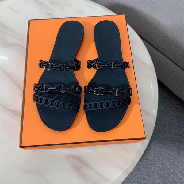designer slippers women sandals rivage chaine d'ancre rubber jelly sandals slides flat flip flops slippers party wedding shoe309g, Black
designer slippers women sandals rivage chaine d'ancre rubber jelly sandals slides flat flip flops slippers party wedding shoe309g, Black