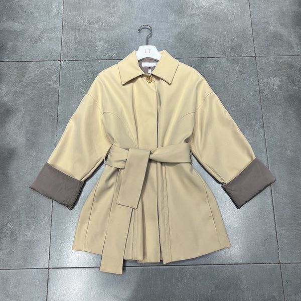khaki belt women trench coats single breasted designer windbreakers luxury windproof coats brand jackets, Tan;black
khaki belt women trench coats single breasted designer windbreakers luxury windproof coats brand jackets, Tan;black