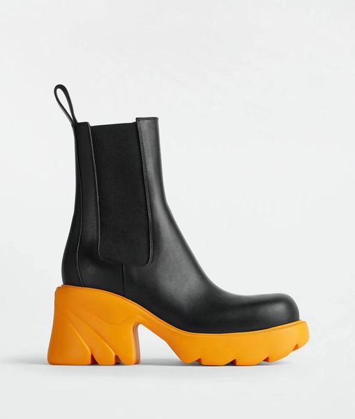 european designer women's short boots martin boots slip on sheepskin classic sewing shoes soft leather decoration thick high heel fashi, Black
european designer women's short boots martin boots slip on sheepskin classic sewing shoes soft leather decoration thick high heel fashi, Black