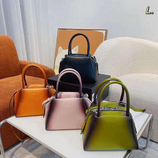 

Original Shoulder Handbag Women's Designer Zip Tote Classic Shiny Leather Diagonal Bag Fall Winter 5A Top Luxury Bag, Black