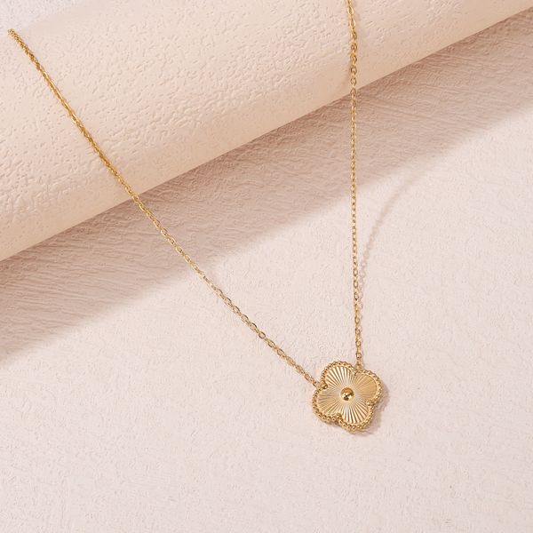 van clover bracelet luxury clover pendant stainless steel necklace bracelet elegant women gift jewelry, Golden;silver
van clover bracelet luxury clover pendant stainless steel necklace bracelet elegant women gift jewelry, Golden;silver