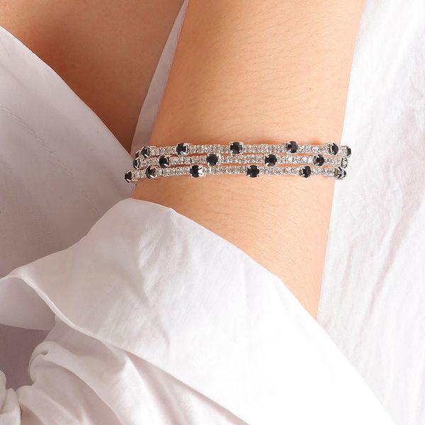 fashion multilayer silver gold plated bling luxury diamond bracelet adjustable crystal chains resizable bangle women, Golden;silver
fashion multilayer silver gold plated bling luxury diamond bracelet adjustable crystal chains resizable bangle women, Golden;silver