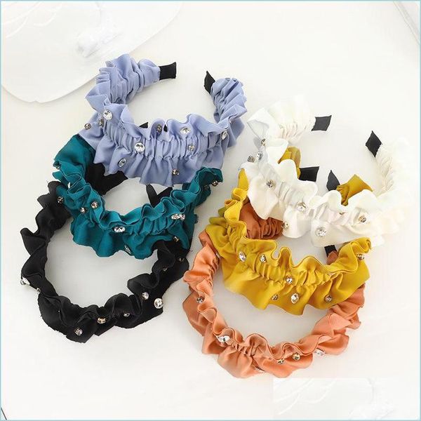 headbands fashion women headband pleated rhinestone hairband wide side casual turban solid color hair accessories c3 drop delivery 20 dhkrf, Silver
headbands fashion women headband pleated rhinestone hairband wide side casual turban solid color hair accessories c3 drop delivery 20 dhkrf, Silver