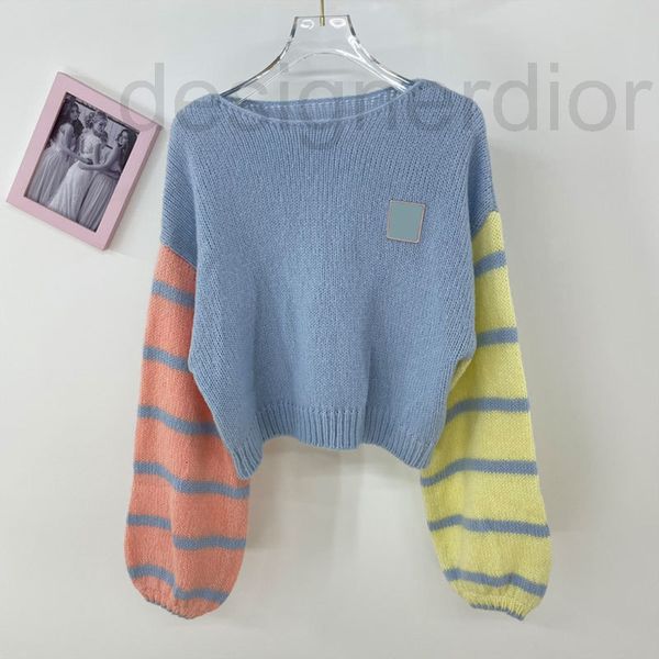 women's sweaters designer cute age reducing fashion temperament color contrast mosaic mohair sweater round neck long sleeve pullover la, White;black
women's sweaters designer cute age reducing fashion temperament color contrast mosaic mohair sweater round neck long sleeve pullover la, White;black