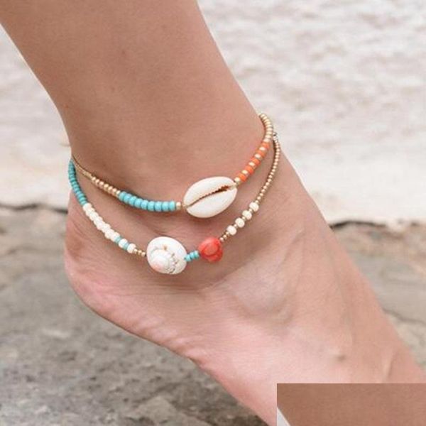 anklets anklets 2pcs women girls anklet set bohemian natural shell decor ankle charm bracelet beaded handmade leg foot jewelry c3 dro dhvqu, Red;blue
anklets anklets 2pcs women girls anklet set bohemian natural shell decor ankle charm bracelet beaded handmade leg foot jewelry c3 dro dhvqu, Red;blue