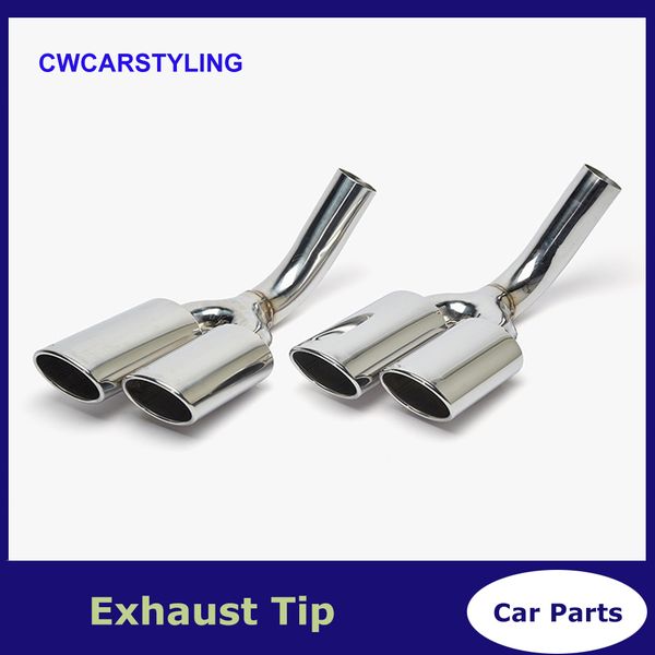 1 pair auto car exhaust pipe tip muffler stainless steel trim tail throat for mercedes-benz g-class w463 g500/g63/g550 with logo
1 pair auto car exhaust pipe tip muffler stainless steel trim tail throat for mercedes-benz g-class w463 g500/g63/g550 with logo