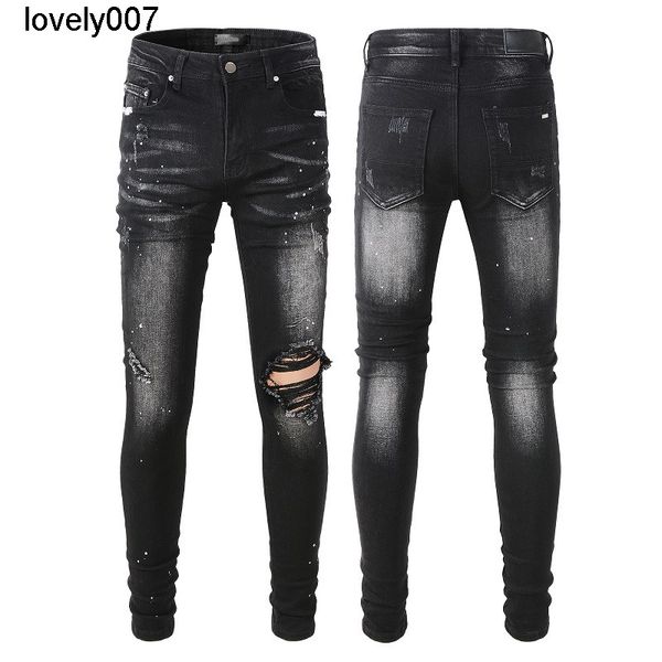 men's street fashion amirs hole patch fashion personalized designer slim leggings jeans, Blue
men's street fashion amirs hole patch fashion personalized designer slim leggings jeans, Blue