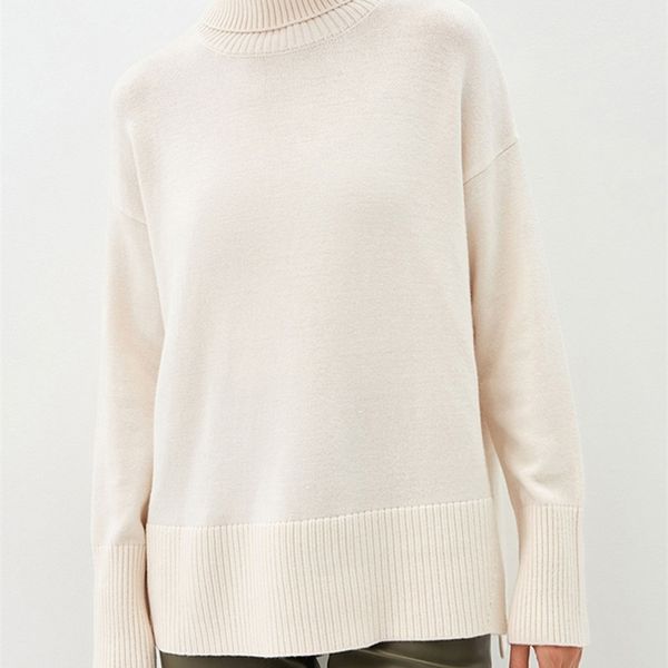 women's sweaters oyasnake women sweater soft autumn spring basic highcollar pullover femme solid loose jumper knitted clothes winter 22, White;black
women's sweaters oyasnake women sweater soft autumn spring basic highcollar pullover femme solid loose jumper knitted clothes winter 22, White;black