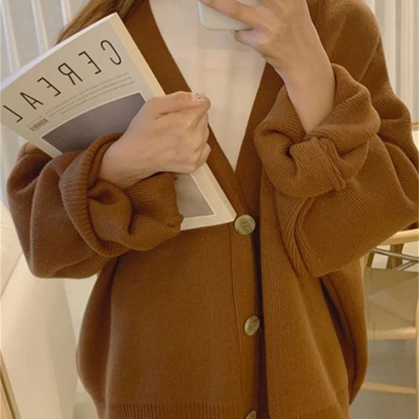 women s knits tees syiwidii oversized knitted cardigan harajuku brown sweater autumn winter korean casual vintage black warm coat 220919, White
women s knits tees syiwidii oversized knitted cardigan harajuku brown sweater autumn winter korean casual vintage black warm coat 220919, White