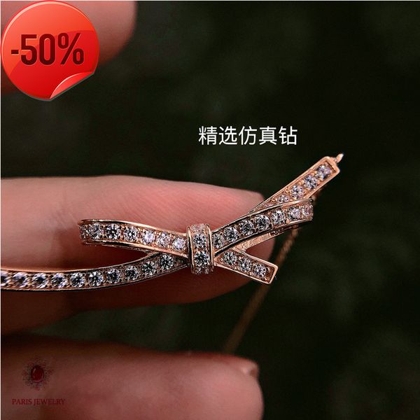 50% off factory clearance sale designer new brand jewelry necklace charm c bowknot 925 sier platinum rose, Silver
50% off factory clearance sale designer new brand jewelry necklace charm c bowknot 925 sier platinum rose, Silver