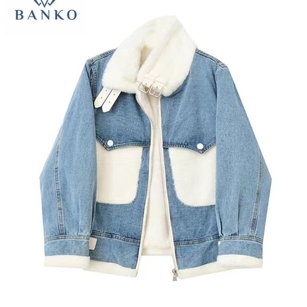 womens down parkas women autumn winter turndown collar patchwork jean outerwear oversize long sleeve design plush warm thick jacket denim co, Black
womens down parkas women autumn winter turndown collar patchwork jean outerwear oversize long sleeve design plush warm thick jacket denim co, Black
