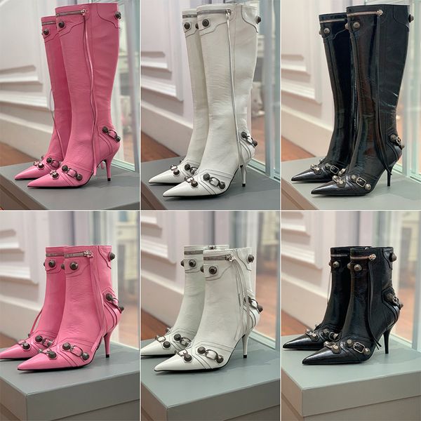 designer boots cagole womens winter black knee high boot woman tassel zipped genuine leather rivets trim booties motorcycle for women stilet
designer boots cagole womens winter black knee high boot woman tassel zipped genuine leather rivets trim booties motorcycle for women stilet