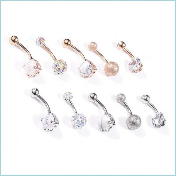 navel bell button rings 5pcs 316l surgical steel bar belly button rings women crystal ball girls navel piercing barbell earring dh5qi, Silver
navel bell button rings 5pcs 316l surgical steel bar belly button rings women crystal ball girls navel piercing barbell earring dh5qi, Silver