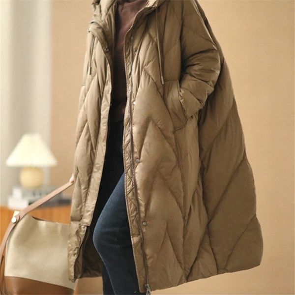 women's down parkas janveny women loose long coat 90 white duck down jacket women winter female overcoat winter hooded puffer feather p, Black
women's down parkas janveny women loose long coat 90 white duck down jacket women winter female overcoat winter hooded puffer feather p, Black