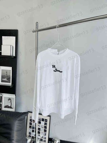 womens t-shirts long sleeves designer pr sequin logo embroidery crop fashion brand loose cotton fabric tee bottoming shirt women clothes 09, White
womens t-shirts long sleeves designer pr sequin logo embroidery crop fashion brand loose cotton fabric tee bottoming shirt women clothes 09, White
