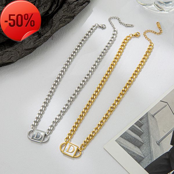 50% off factory clearance sale designer new brand jewelry necklace charm letter d jiafang shell titanium steel chain red luxury men and wome, Silver
50% off factory clearance sale designer new brand jewelry necklace charm letter d jiafang shell titanium steel chain red luxury men and wome, Silver