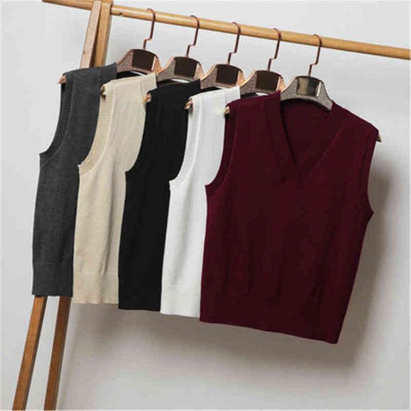 women's sweaters pull femme knitted brown preppy cute crop korean style sweaters vhals oversized beige sweaters for women fashion vest, White;black
women's sweaters pull femme knitted brown preppy cute crop korean style sweaters vhals oversized beige sweaters for women fashion vest, White;black