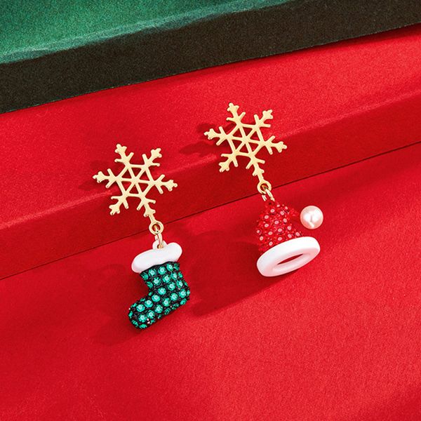 stud european and american snowflake earrings asymmetric christmas tree shoes hat for year women girl gift 220920, Golden;silver
stud european and american snowflake earrings asymmetric christmas tree shoes hat for year women girl gift 220920, Golden;silver
