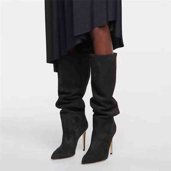 fashion boots women high knee boots large size slip-on long stiletto designer shoes pointed toe high-heeled demonia 220729, Black
fashion boots women high knee boots large size slip-on long stiletto designer shoes pointed toe high-heeled demonia 220729, Black