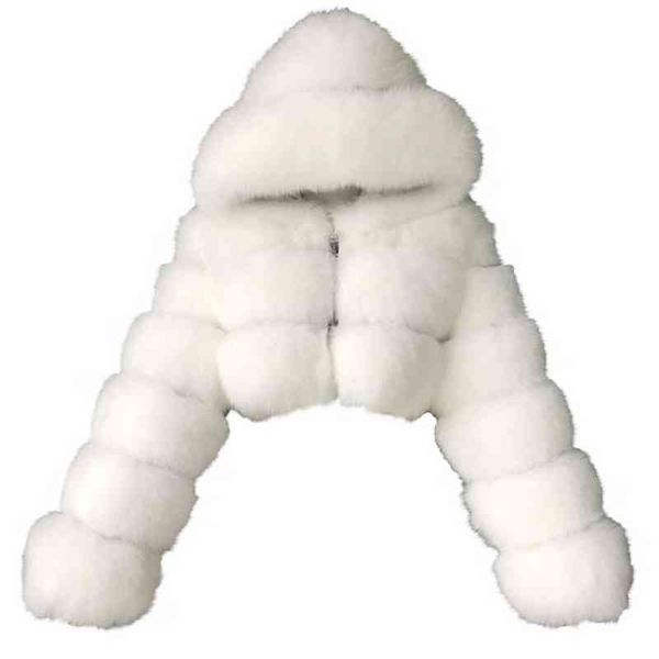 women's fur faux fur furry short cropped faux coats and jackets women fluffy coat with hooded winter jacket female t220919, Black
women's fur faux fur furry short cropped faux coats and jackets women fluffy coat with hooded winter jacket female t220919, Black