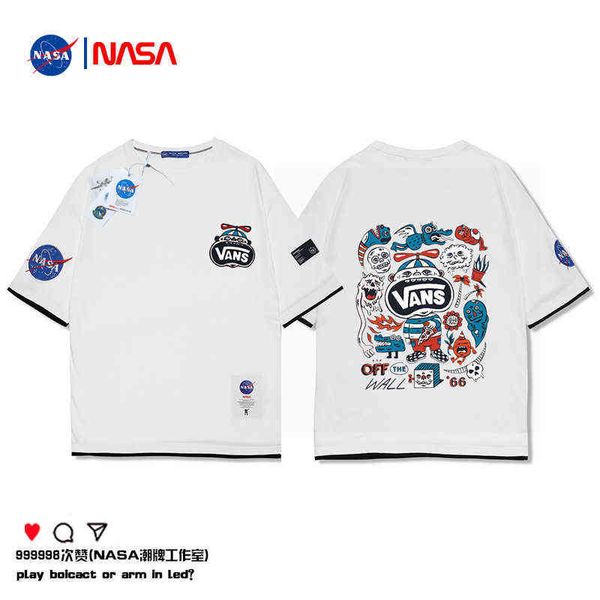 men's t-shirts flagship store astronaut short sleeve lovers' summer fashion label loose unisex, White;black
men's t-shirts flagship store astronaut short sleeve lovers' summer fashion label loose unisex, White;black