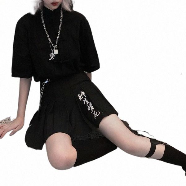 skirts women harajuku retro embroidery high-waisted black short skirt elegant a-shaped mini pleated 62cu#
skirts women harajuku retro embroidery high-waisted black short skirt elegant a-shaped mini pleated 62cu#