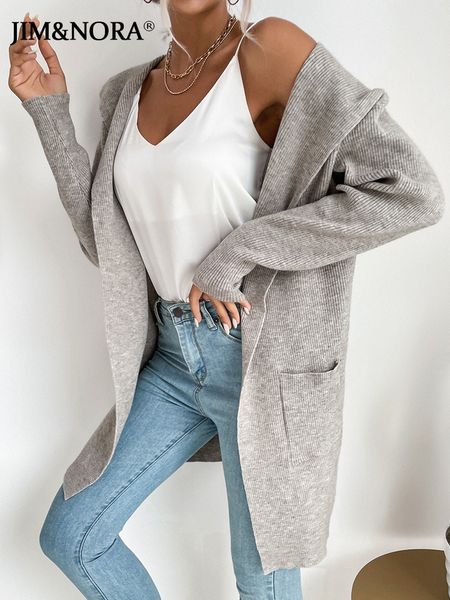 women s knits tees jim nora women autumn long sleeve knit hooded cardigan casual soild colour pocket ourdoor warmer hoodies coat fashion 22, White
women s knits tees jim nora women autumn long sleeve knit hooded cardigan casual soild colour pocket ourdoor warmer hoodies coat fashion 22, White
