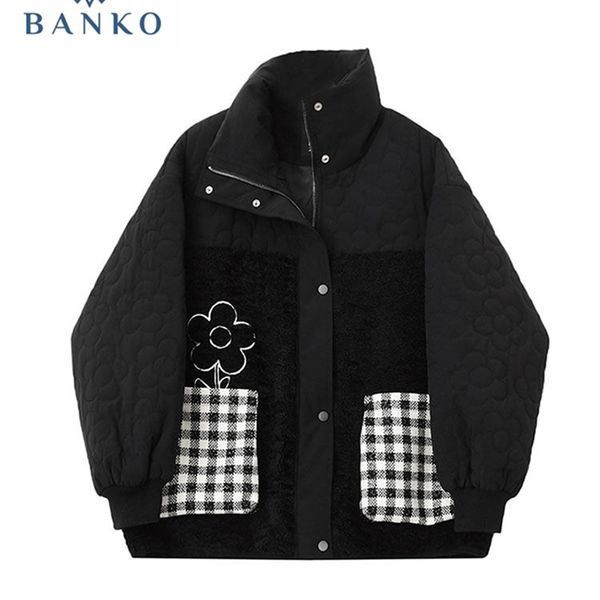 womens down parkas harajuku flowershaped print plush jacket women winter korean baggy long sleeve stand collar coat thick warm couple street, Black
womens down parkas harajuku flowershaped print plush jacket women winter korean baggy long sleeve stand collar coat thick warm couple street, Black