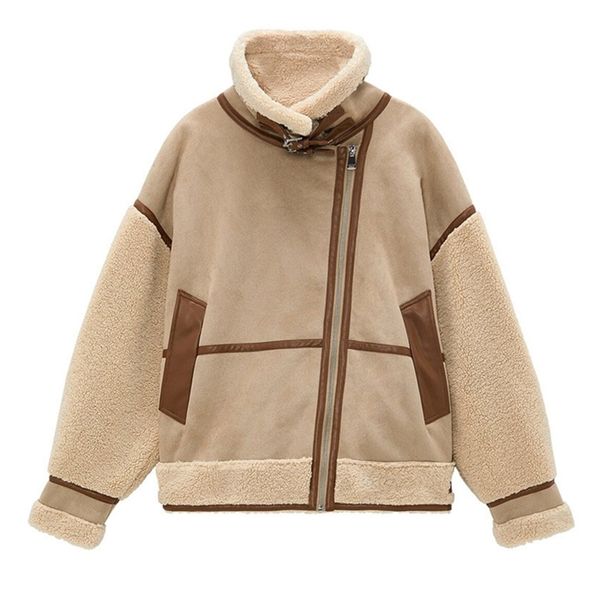 womens fur faux fur womens lapel zipper granular fleece leather jacket outerwear fur in one camel comfortable temperament versatile leather, Black
womens fur faux fur womens lapel zipper granular fleece leather jacket outerwear fur in one camel comfortable temperament versatile leather, Black