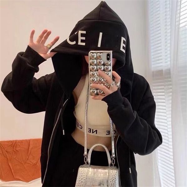 2023 new clothing high version cel autumn winter simple letter hooded hoodie casual loose men's and women's zipper jacket, White
2023 new clothing high version cel autumn winter simple letter hooded hoodie casual loose men's and women's zipper jacket, White