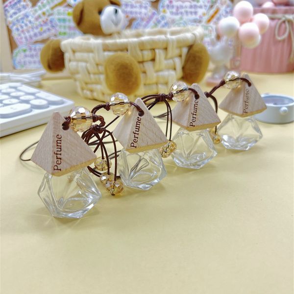 8ml perfume bottle diamond-shaped triangular wooden cover wax rope crystal beads empty fashion car aromatherapy bottle
8ml perfume bottle diamond-shaped triangular wooden cover wax rope crystal beads empty fashion car aromatherapy bottle