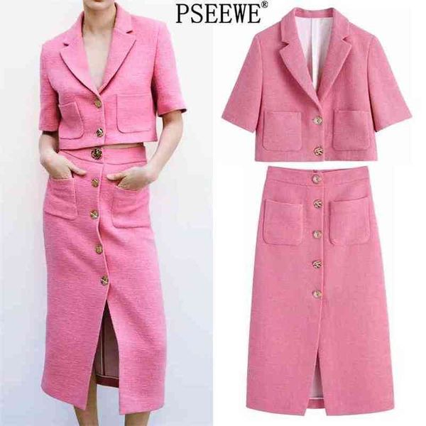 casual dresses women sets tweed short sleeve cropped blazer woman button long skirts fashion and skirt set women's office suit t220919, Black;gray
casual dresses women sets tweed short sleeve cropped blazer woman button long skirts fashion and skirt set women's office suit t220919, Black;gray