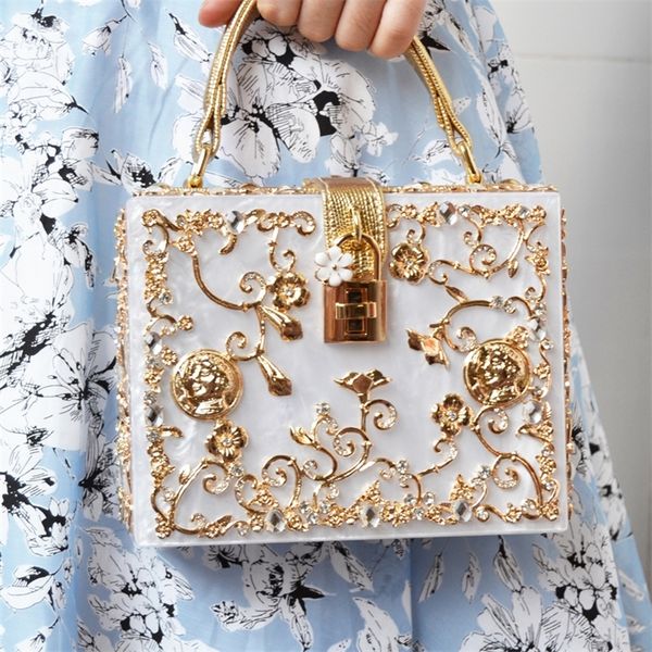 evening bags box designer evening bag diamond flower clutch bag hollow relief acrylic luxury hand banquet party purse women s shoulder 22091
evening bags box designer evening bag diamond flower clutch bag hollow relief acrylic luxury hand banquet party purse women s shoulder 22091