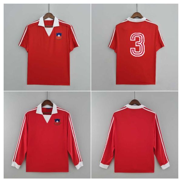 1982 salas zamorano retro soccer jersey uniform neira home red vintage man football shirts classic rozental acuna sierra long short sleeve, Black
1982 salas zamorano retro soccer jersey uniform neira home red vintage man football shirts classic rozental acuna sierra long short sleeve, Black
