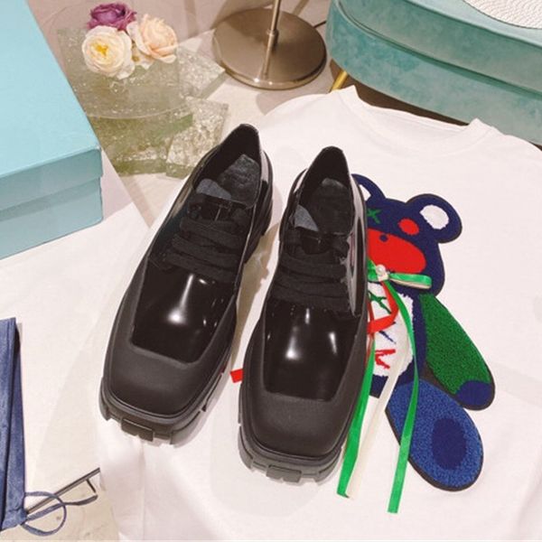 ladies casual shoes thick sole square toe retro loafers high heel leather fashion shoe size 35-39, Black
ladies casual shoes thick sole square toe retro loafers high heel leather fashion shoe size 35-39, Black