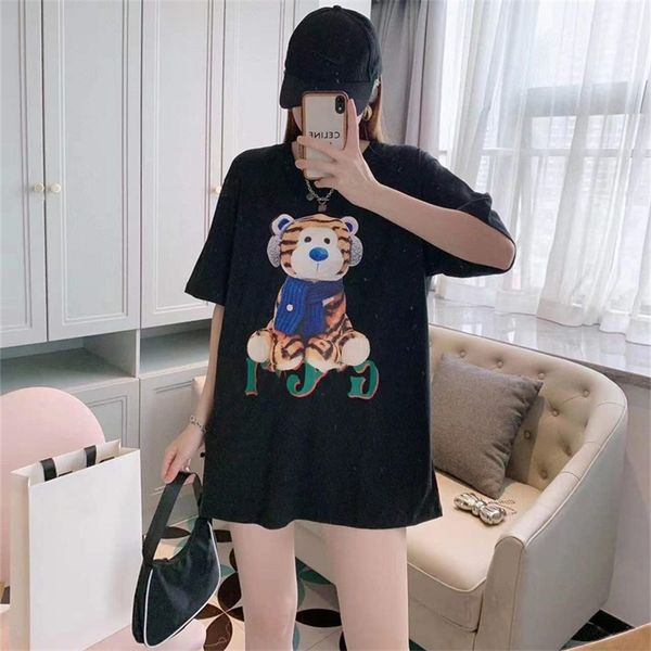 2023 new clothing winter high version fashion loose letter earphone tiger print short sleeve t-shirt for men and women, White
2023 new clothing winter high version fashion loose letter earphone tiger print short sleeve t-shirt for men and women, White