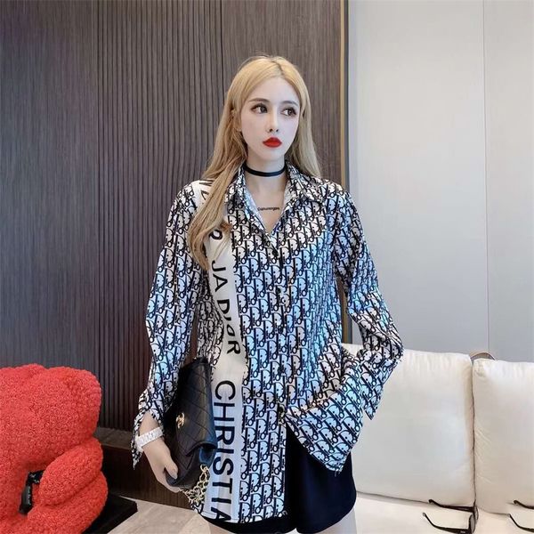 2023 new clothing winter high version autumn long sleeve fashion foreign style coat letter printing women's shirt, White
2023 new clothing winter high version autumn long sleeve fashion foreign style coat letter printing women's shirt, White