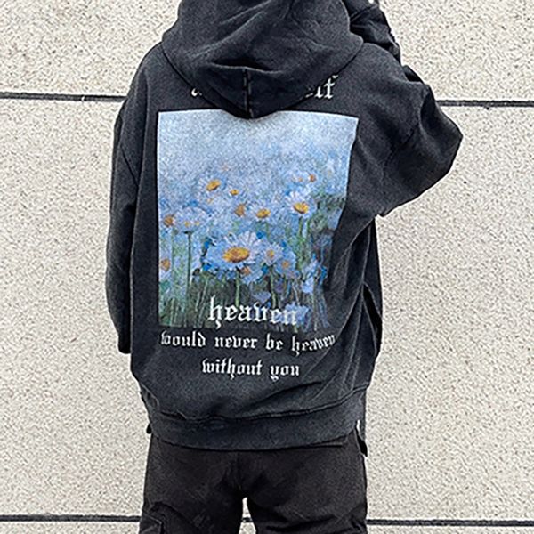askyurself og boys and girls hoodies sweatshirts the new high street daisy hoodie destroyed wash old high street casual loose couple hoodie, Black
askyurself og boys and girls hoodies sweatshirts the new high street daisy hoodie destroyed wash old high street casual loose couple hoodie, Black