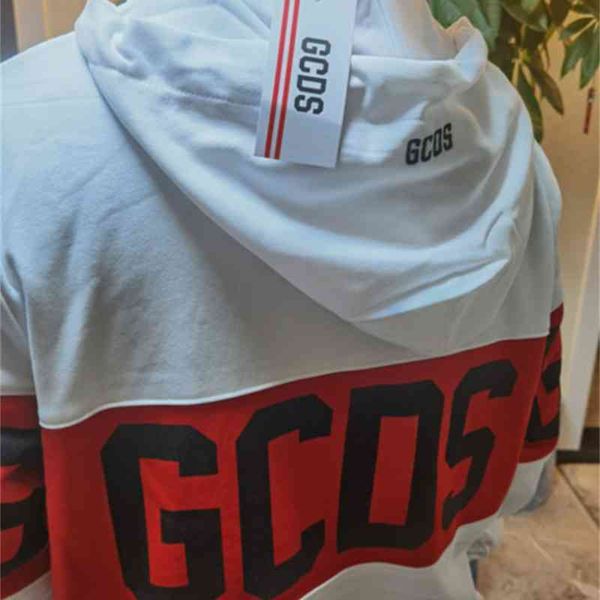 gcds white letter printing red black contrast sweatershirt hooded trendy men's and women's hoodie md
gcds white letter printing red black contrast sweatershirt hooded trendy men's and women's hoodie md