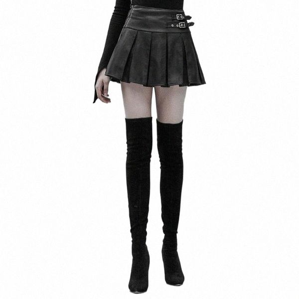 skirts punkrave women's punk high waist pleated pu half skirt daily casual slimming street fashion short t8rn#, Black
skirts punkrave women's punk high waist pleated pu half skirt daily casual slimming street fashion short t8rn#, Black