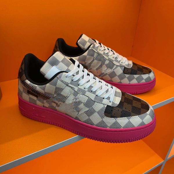 shoes designer version pure handmade 2022ss luden ni three-way name pink gray plaid men's and women's same casual sneakers, Black
shoes designer version pure handmade 2022ss luden ni three-way name pink gray plaid men's and women's same casual sneakers, Black