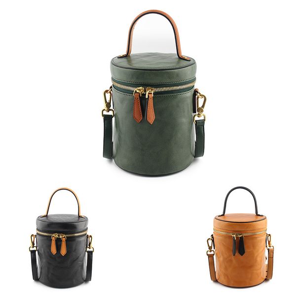 evening bags fashion women shoulder cylinder genuine leather bucket crossbody bag large capacity handbags purse for travel shopping 220919
evening bags fashion women shoulder cylinder genuine leather bucket crossbody bag large capacity handbags purse for travel shopping 220919