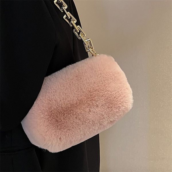 evening bag winter faux fur bag fashion plush handbag chains shoulder for ladies fluffy clutch tote zipper party 220919
evening bag winter faux fur bag fashion plush handbag chains shoulder for ladies fluffy clutch tote zipper party 220919