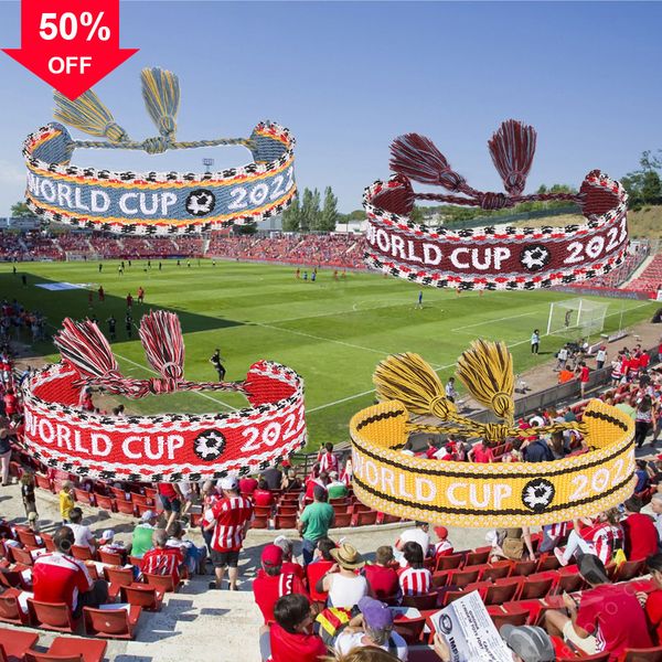 designer bracelets latest world cup zg football game fans woven embroidery letter pattern hand rope team cheering wrist charms bangle unisex, Black
designer bracelets latest world cup zg football game fans woven embroidery letter pattern hand rope team cheering wrist charms bangle unisex, Black